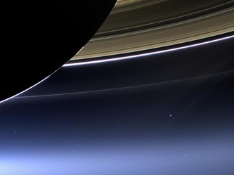Cassini photo of Earth from Saturn
